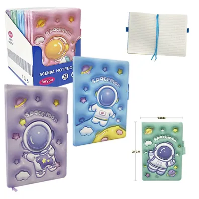 AGENDA ASTRONAUTA COLORES (PQT X 12UND)