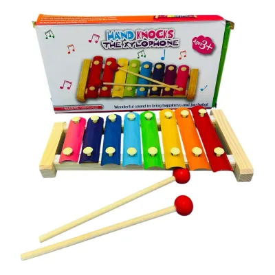 CAJA MARIMBA DE COLORES MADERA