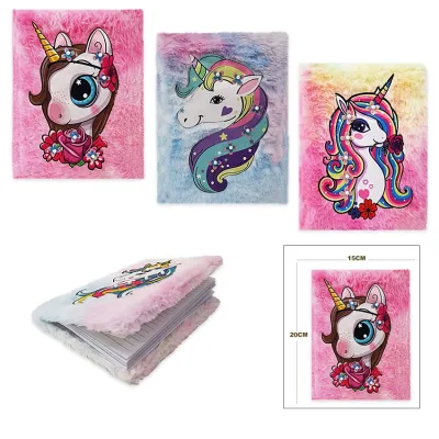AGENDA UNICORNIO PELUCHE LINEAS