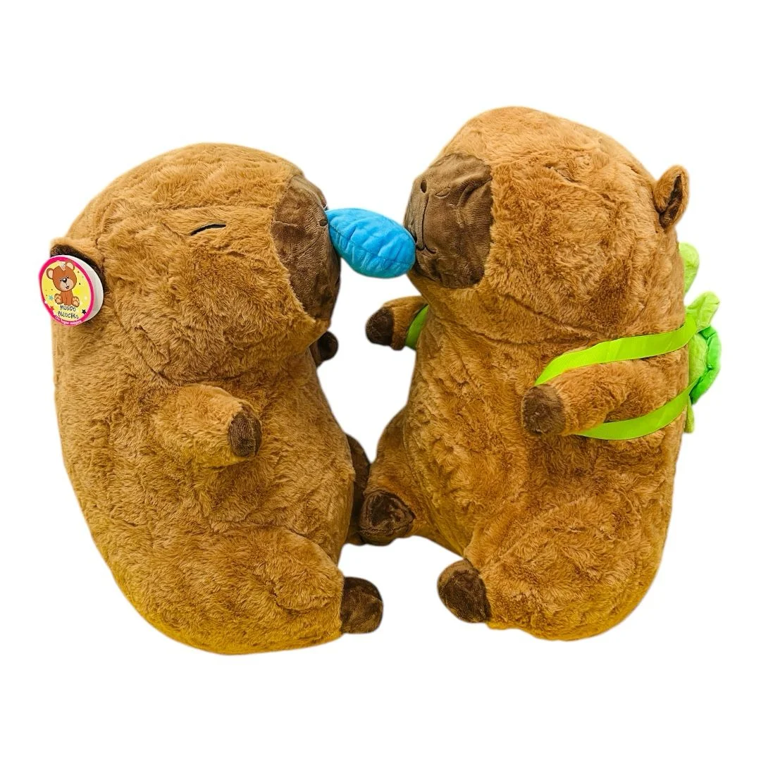 PELUCHE CAPIBARA 40CM BOLSO O MOCO