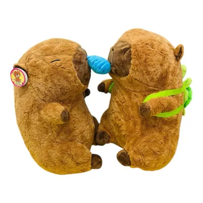 PELUCHE CAPIBARA 40CM BOLSO O MOCO