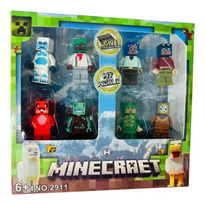 LEGO MINECRAFT X8 CON ACCESORIOS