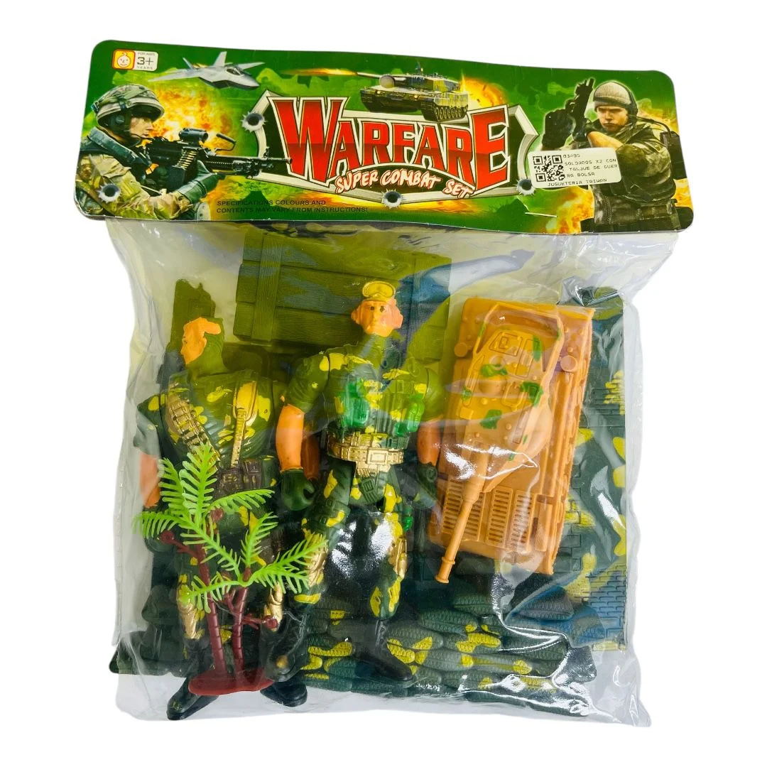SOLDADOS X2 CON TANQUE DE GUERRA BOLSA