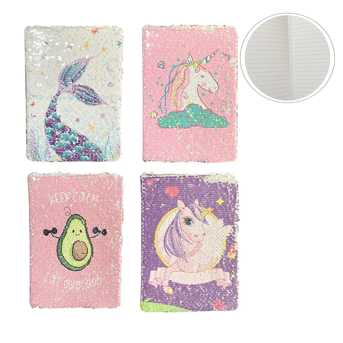 AGENDA LENTEJUELAS FIGURAS LINEAS