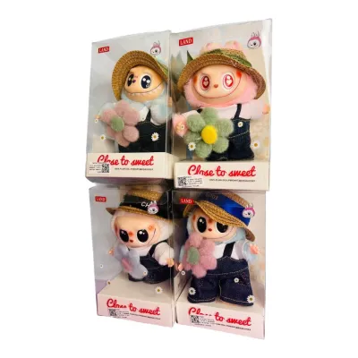 LA BUBU PELUCHE FLOR Y SOMBRERO BLISTER 3 MOTIVOS
