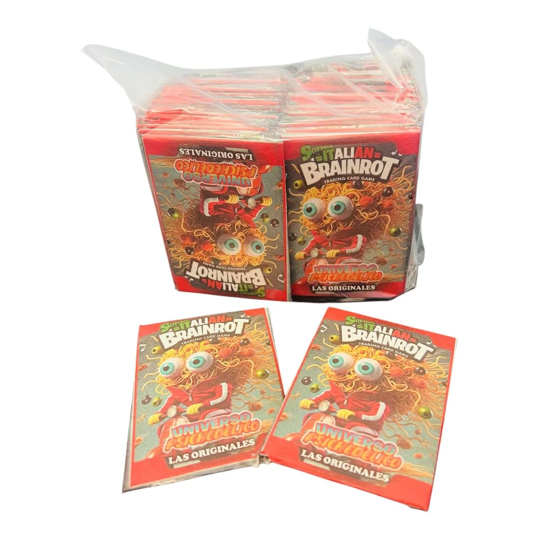 BOLSA CARTAS X100 SOBRES ITALIAN BRAINROT ROJO