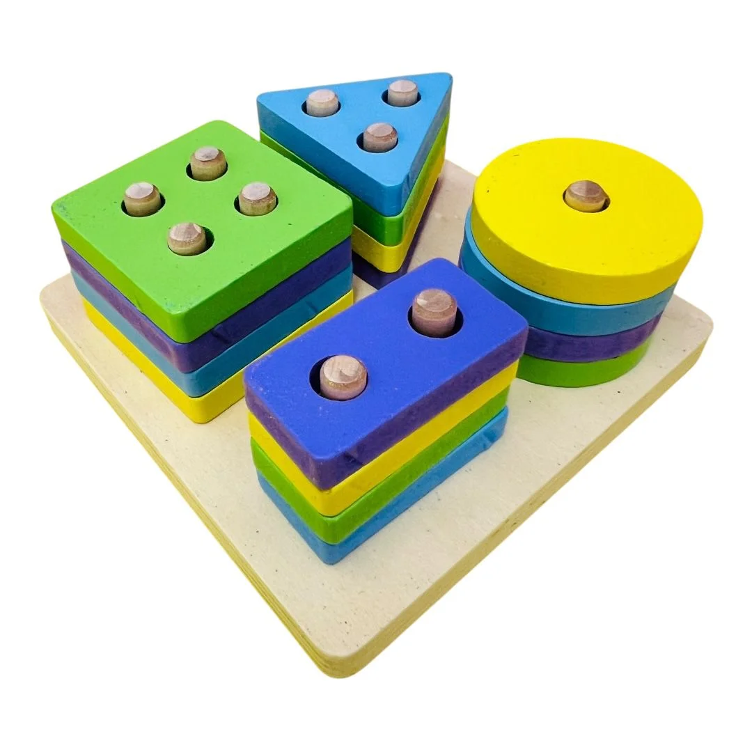 ENCAJABLE JUEGO DIDACTICO FIGURAS GEOMETRICAS CUADRADO