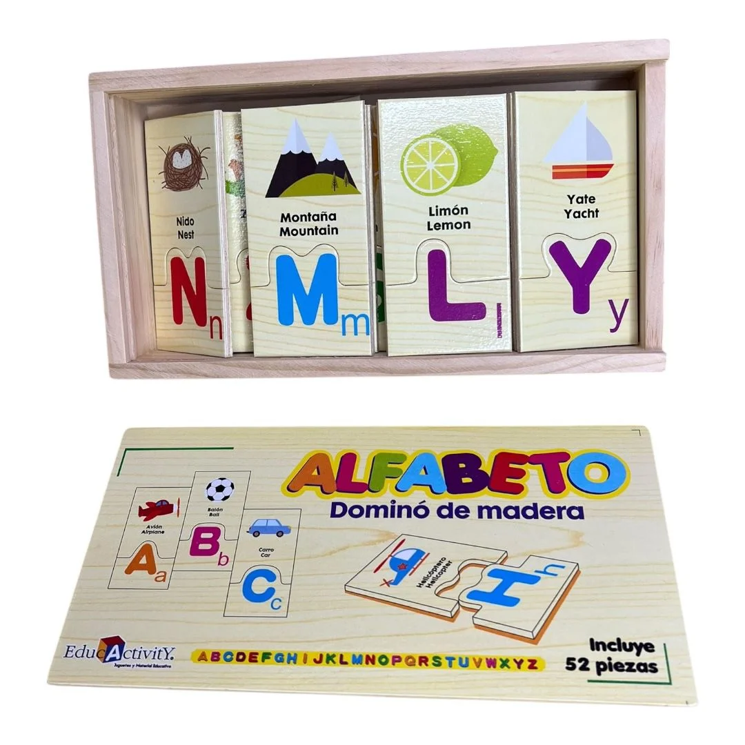 CAJA MADERA DOMINO FRUTAS