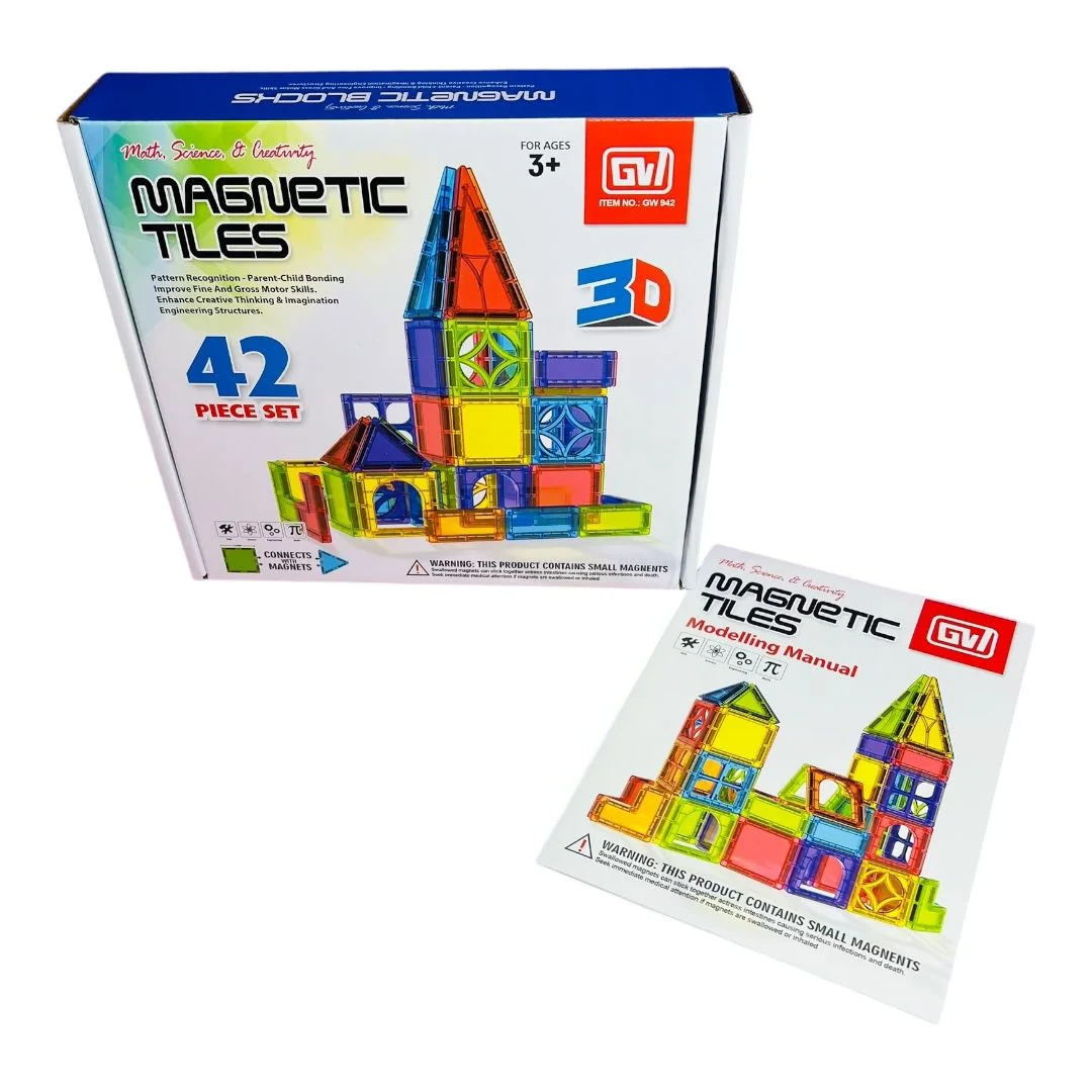 BLOQUES MAGNETICOS 42 PIEZAS CAJA
