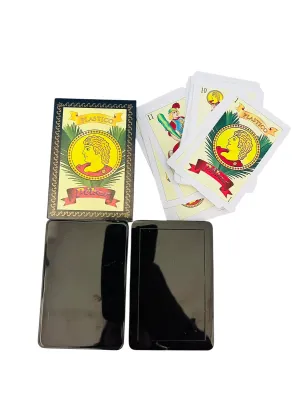 CARTA ESPAÑOLA VERDE 10.5CM X 7CM