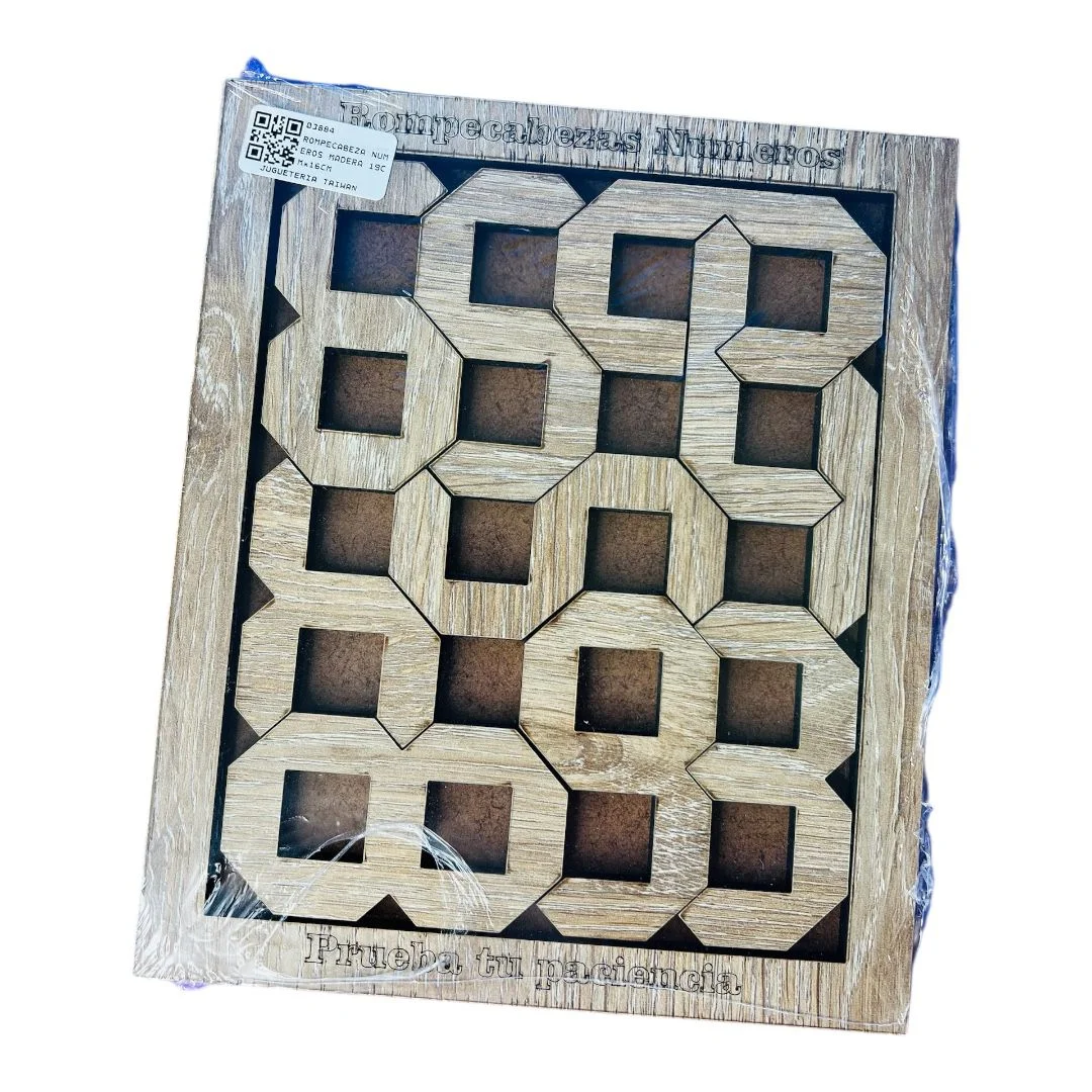 ROMPECABEZA NUMEROS MADERA 19CM*16CM