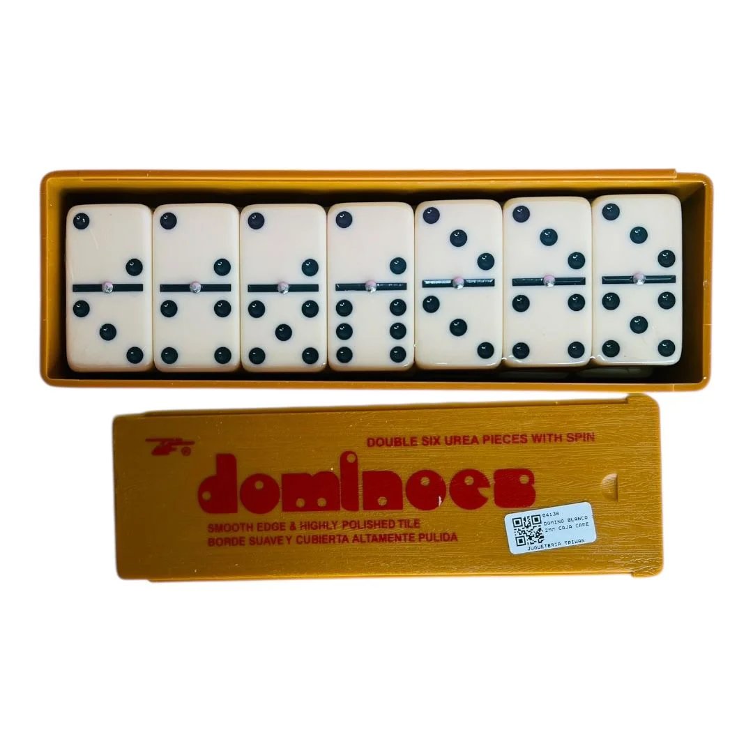 DOMINO BLANCO 12MM CAJA CAFE