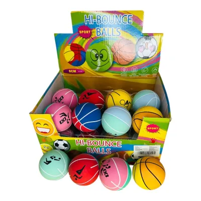 PELOTA REBOTE COLORES 6CM DIAMTERO
