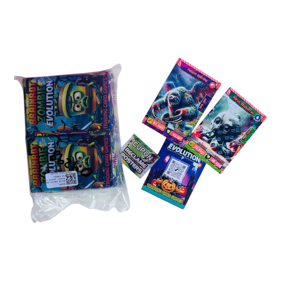 BOLSA CARTAS BRAINROT ZOMBIE X50 SOBRES
