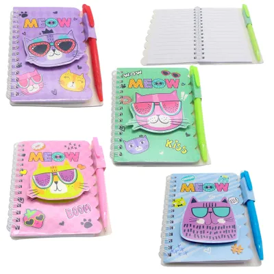 AGENDA GATO CON LAPICERO LINEA