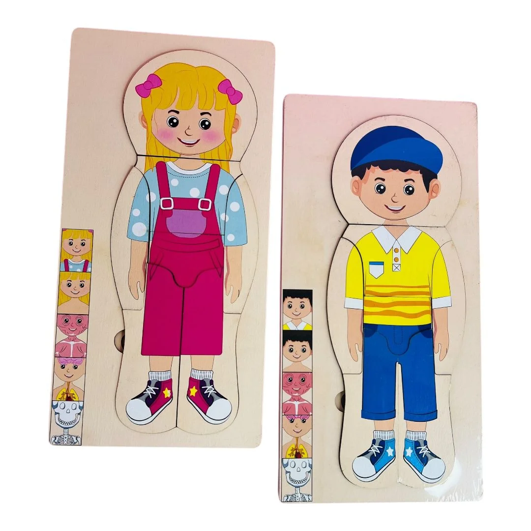 ENCAJABLE ROMPECABEZA CUERPO HUMANO 30CM*15CM