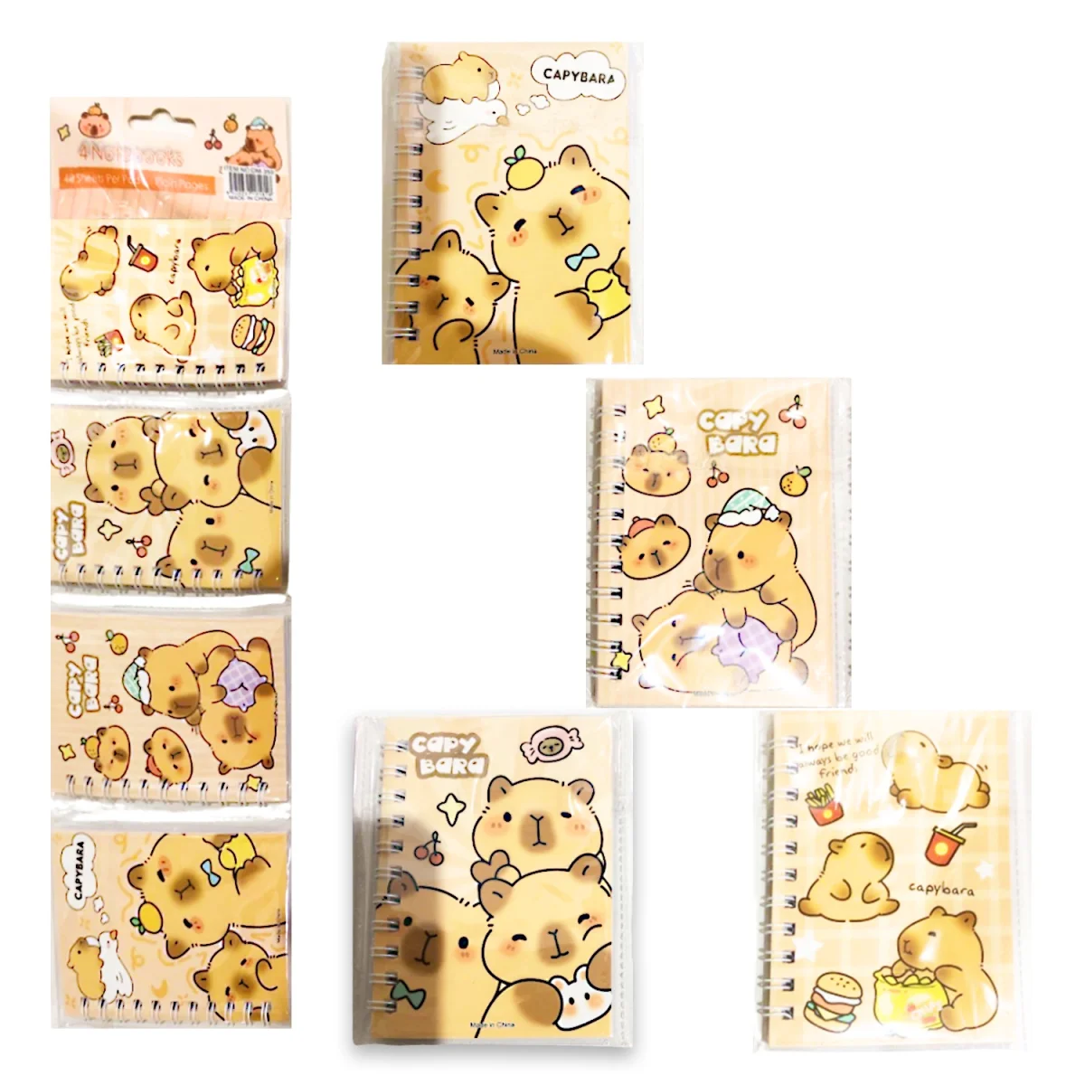 AGENDA ARGOLLADA CAPIBARA X4 (PQTX12)