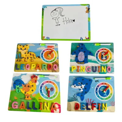 TABLA ENCAJABLE CON RELOJ Y TABLERO SURTIDO