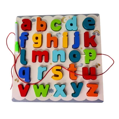 ENCAJABLE ABECEDARIO CON TABLERO TABLA 30*30CM