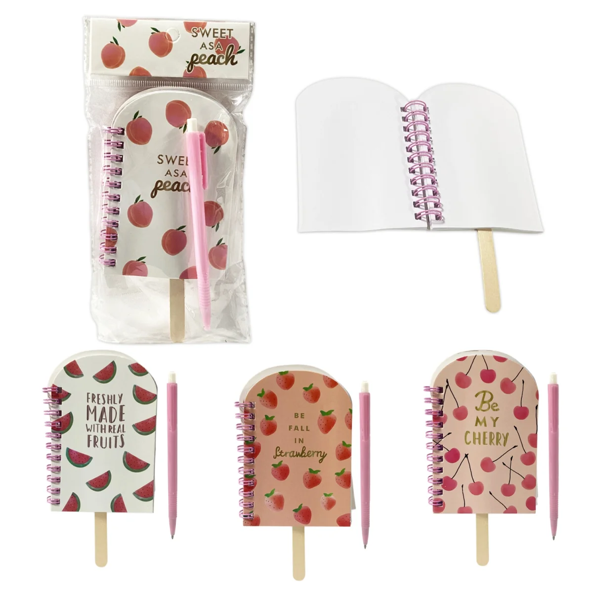 AGENDA PALETA ARGOLLADA CON LAPICERO LISA (PQTX12)