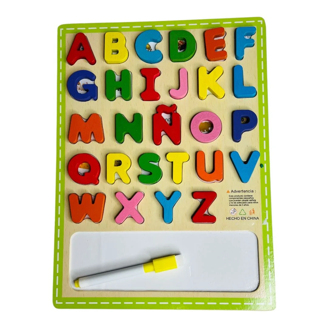 ENCAJABLE ABECEDARIO CON TABLERO 22*30CM