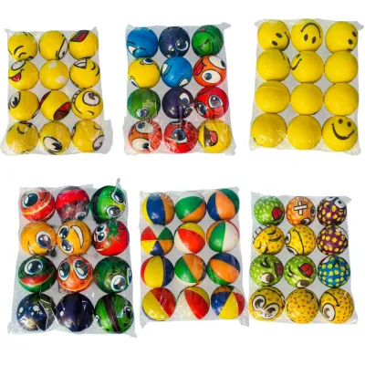 PELOTA  ANTIESTRÉS 7 MOTIVOS (DK3019-2-3-5-9-12-13)