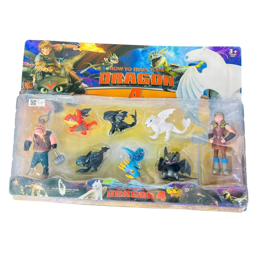 MUÑECO DRAGON X 8 BLISTER