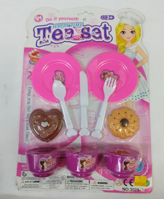 CARTON JUEGO DE TE Y GALLETAS