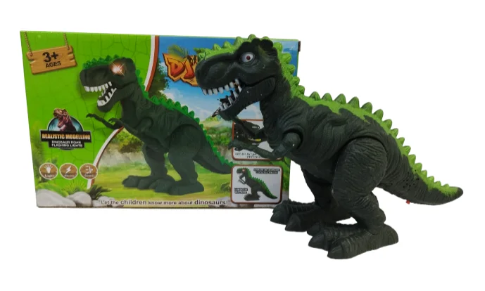 CAJA DINOSAURIO CON SONIDO Y MOVIMIENTO GRANDE DE BATERIAS