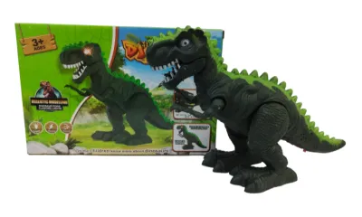 CAJA DINOSAURIO CON SONIDO Y MOVIMIENTO GRANDE DE BATERIAS