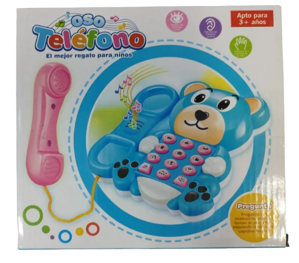 CAJA OSO TELEFONO INFANTIL MECANISMO