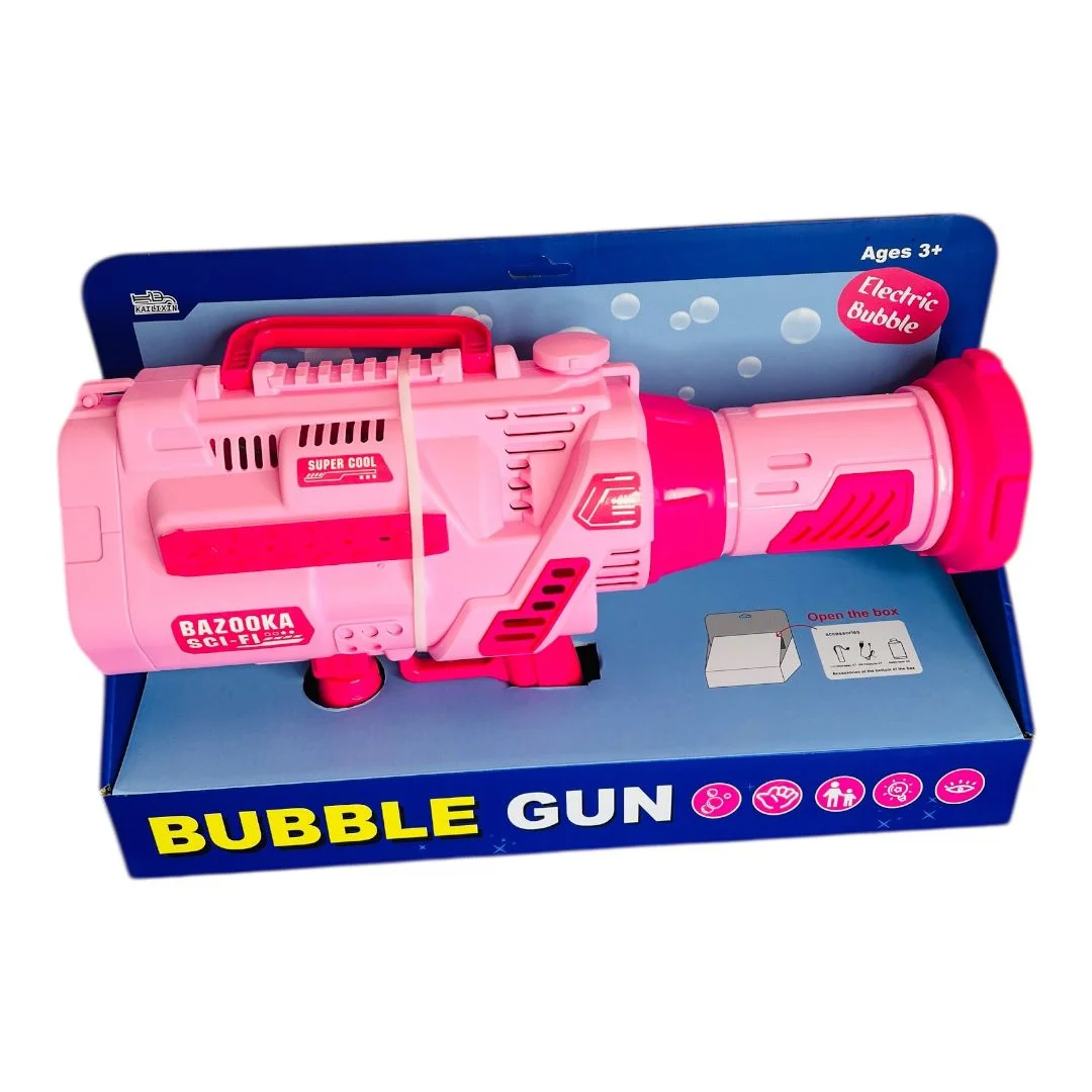LANZA BURBUJA ROSADO MIL BURBUJAS BUBBLE GUN