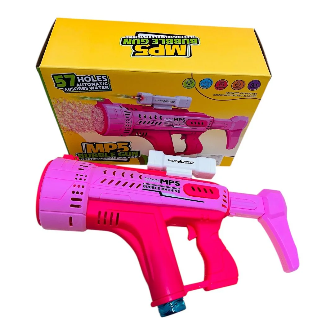 LANZA BURBUJAS 57 HOYOS MP5 ROSADO