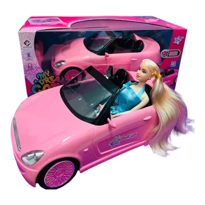 CARRO CONTROL REMOTO NIÑA ROSADO