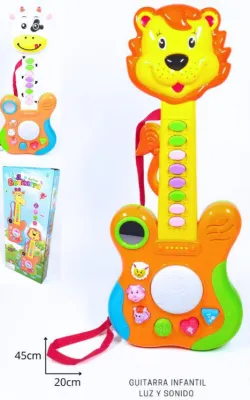 CAJA GUITARRA PILA INFANTIL 2 MODELOS