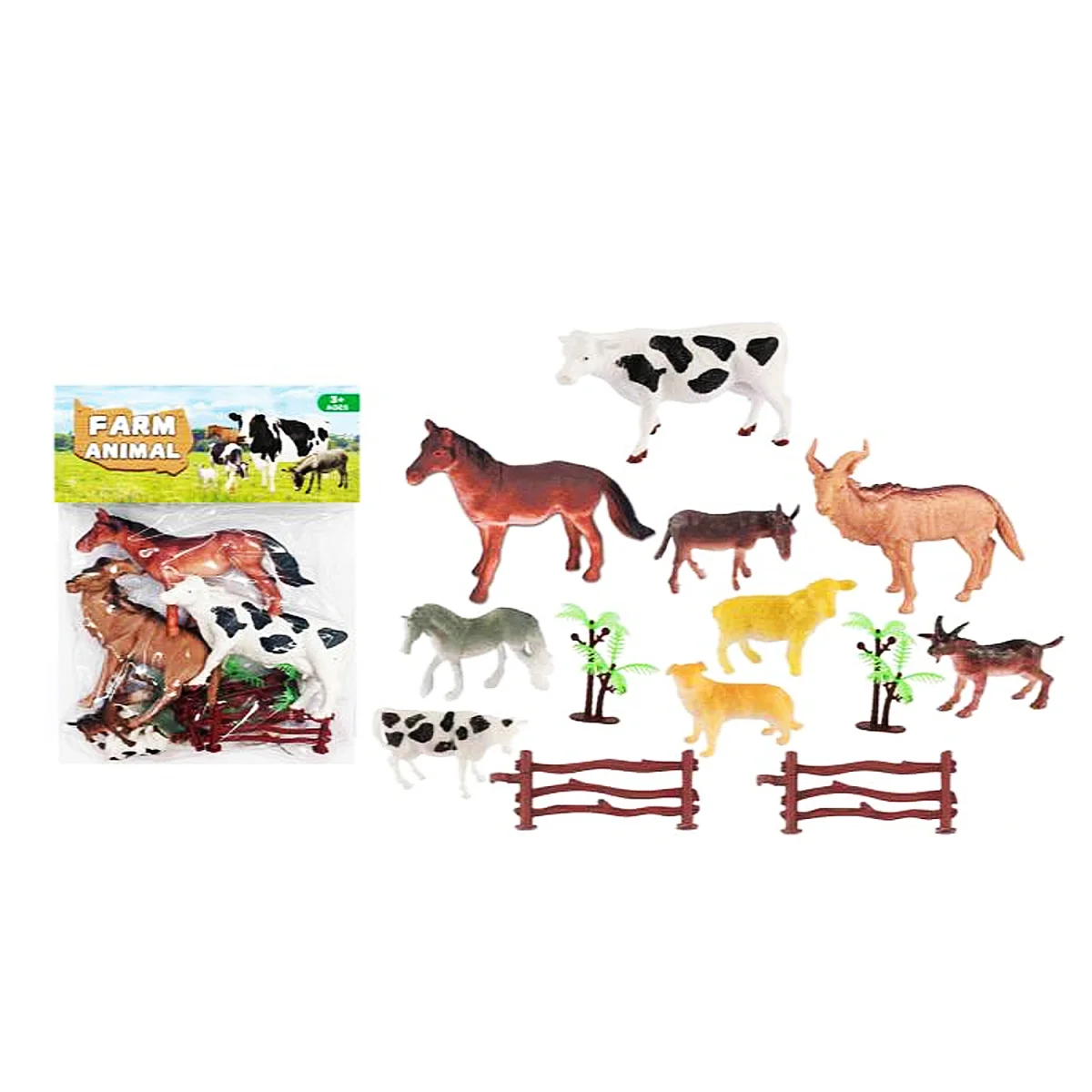 SET ANIMALES DE GRANJA EN BOLSA