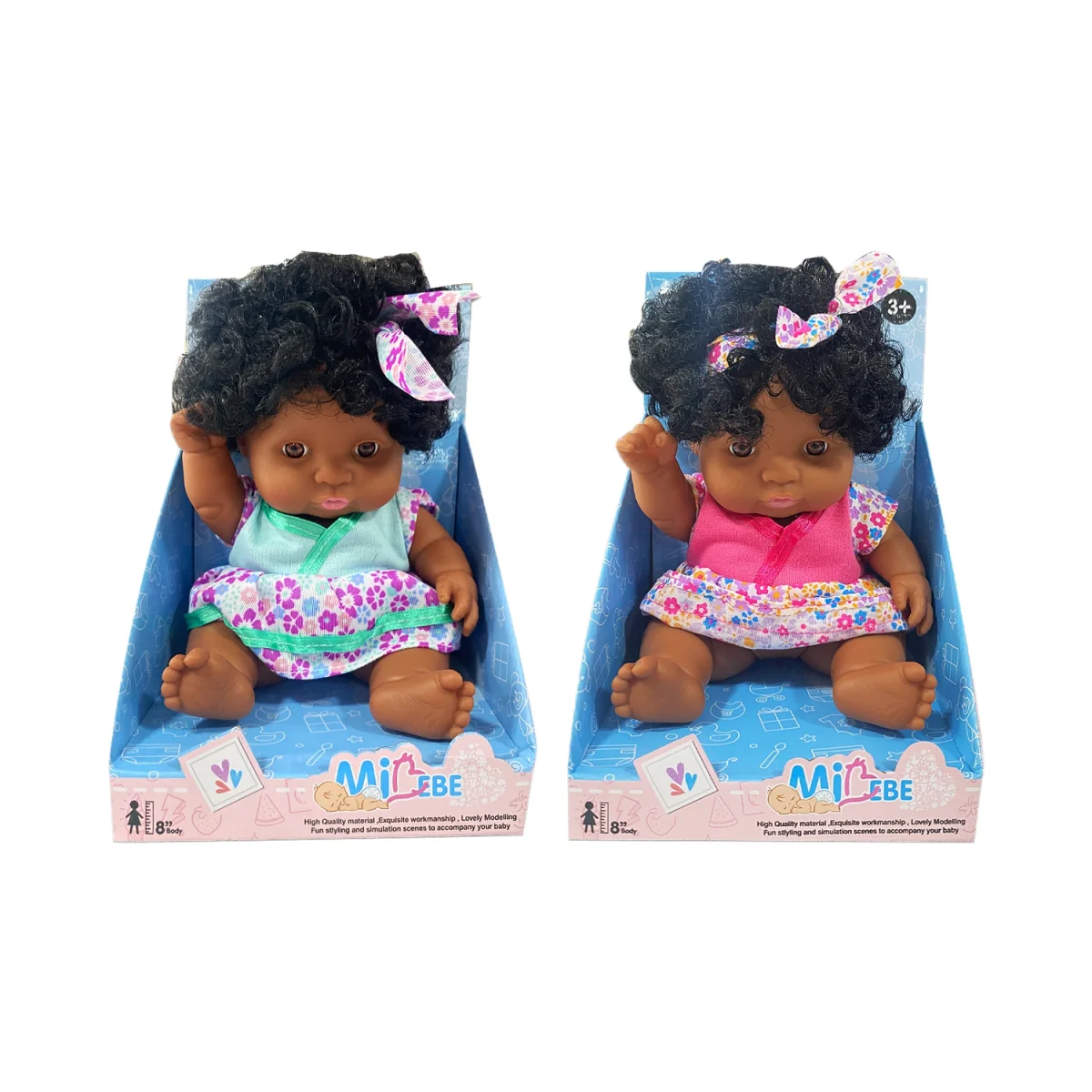 MUÑECA BEBE CRESPA EN CAJA
