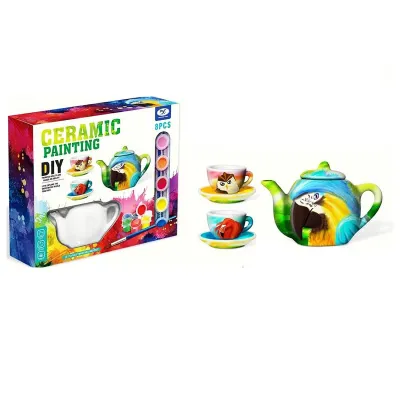 SET DE TE EN PORCELANA PARA PINTAR 23CM*19CM