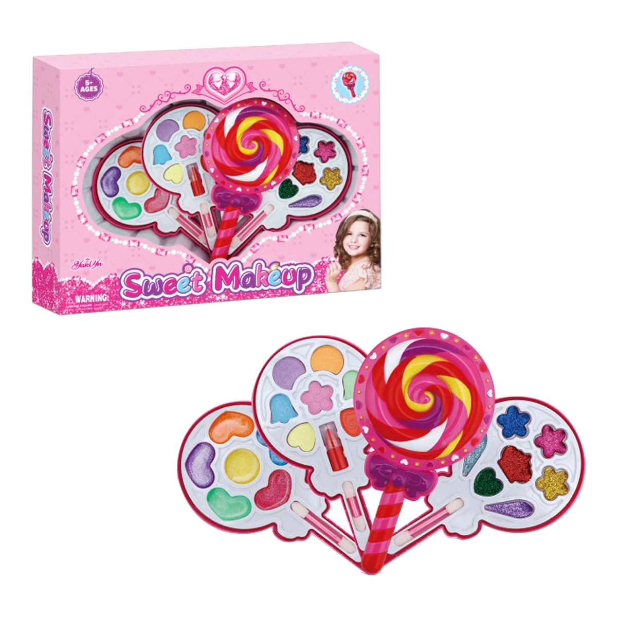 MAQUILLAJE INFANTIL PALETA CAJA X3