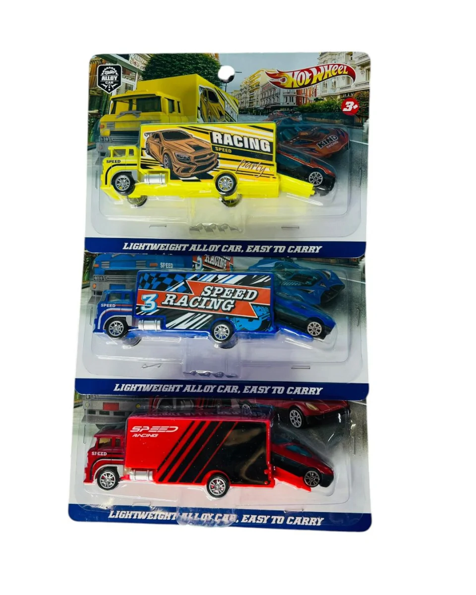 CAMION CON CARRO ADENTRO 3 COLORES
