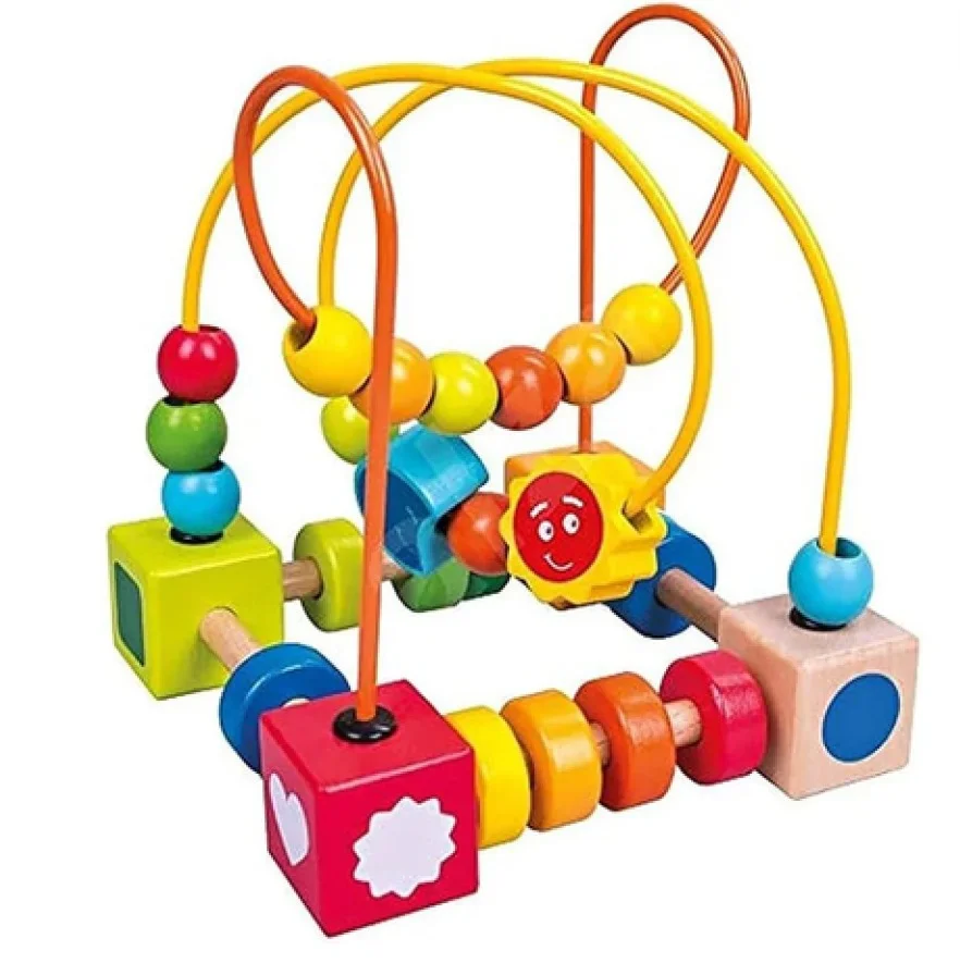 CAJA JUEGO DIDACTICO ALAMBRE COLOURFUL BEAD MAZE