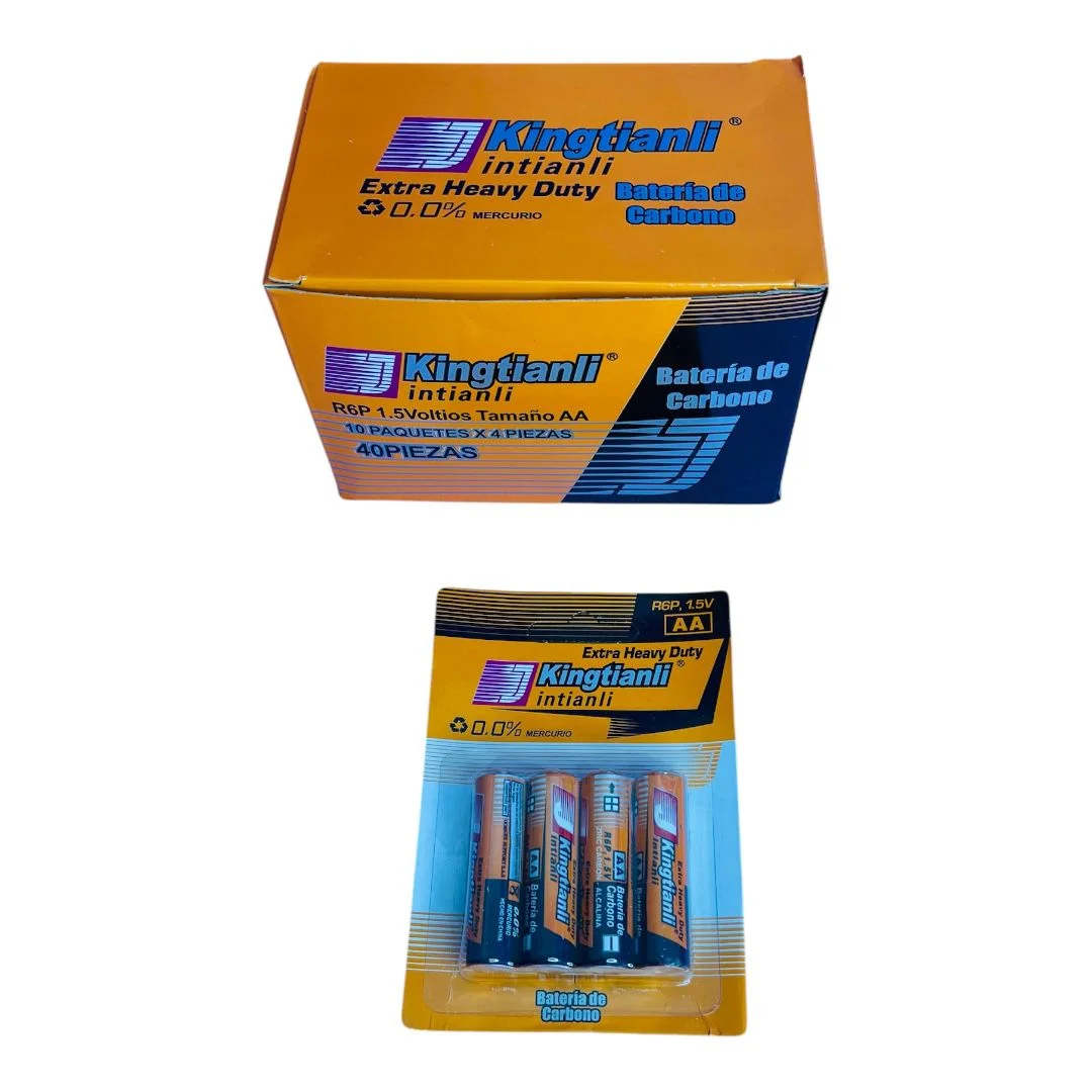 CARTON BATERIA AA X4