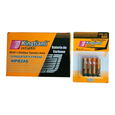 CARTON BATERIA AAA X4