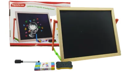 CAJA JUEGO DIDACTICO TABLERO MAGNETICO TIZA Y MARCADOR BORRABLE