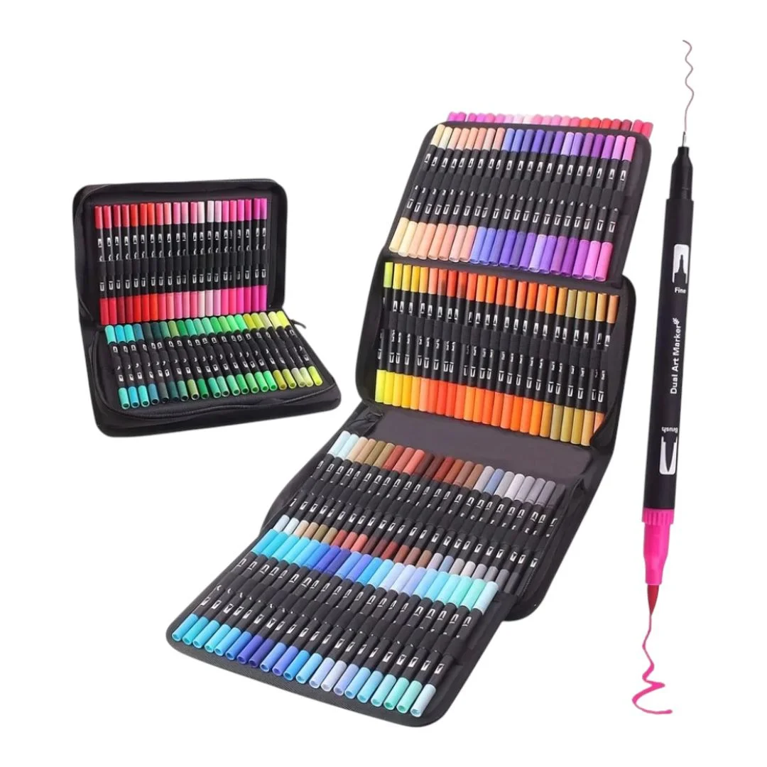 ESTUCHE PLUMONES Y MICROPUNTA X120 PIEZAS