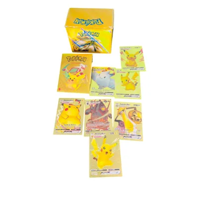 JUEGO DE CARTAS AMARILLAS DORADA X10 CARTAS
