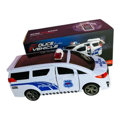 CARRO POLICIA LUZ Y SONIDO CAJA