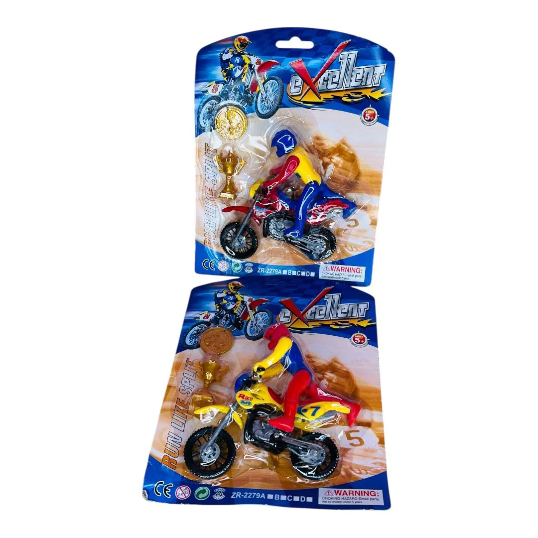 MOTO CON PILOTO CARTON 22*17CM