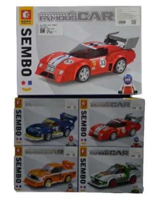 CAJA ARMABLE CARROS 4 MODELOS