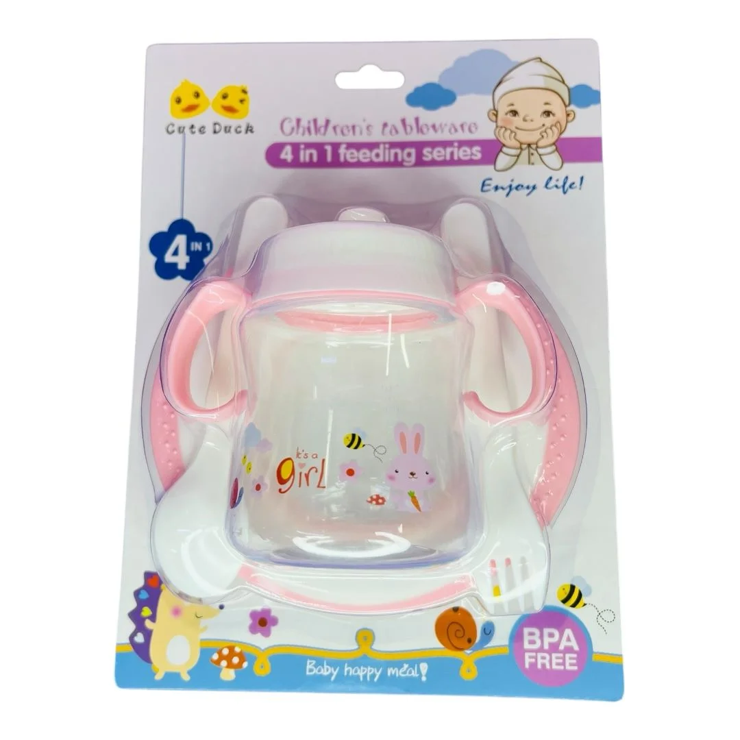 VAJILLA INFANTIL PEQUEÑO AZUL O ROSADO